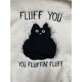 Plus Size, Plus Size Women's Autumn Winter -Lined Thickened Hooded Hand- Sweatshirt