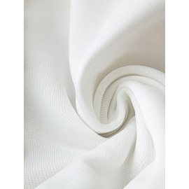 [Winter Clothing Construction] Plus Size Women's Elegant Bow Detail Sweatshirt | Cozy Long Sleeve Crewneck Pullover, Solid Color Casual Fall/Winter Wear