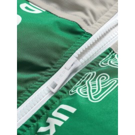 Women's Fashion Outdoor Softshell Jacket With Unique Letter Pattern, High Collar, Autumn/Winter Sports Style