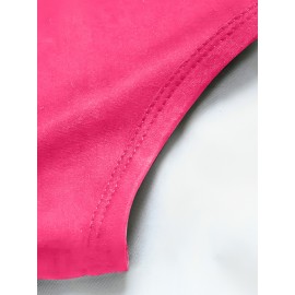 Plus Size Women's Oversized H-Line Dress - Short Sleeve A-Line Knee-Length Black & White Print Dress with 